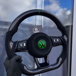 Volkswagen customized steering wheel