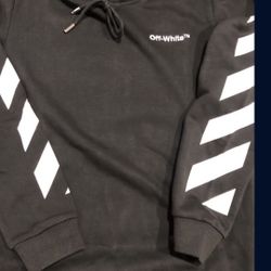 Black Off White Hoodie. Xs,s,m,l