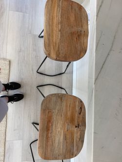 Wooden top bar stools