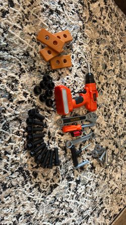 Kids Toys - Nut And Bolt Playset With Drill, Wrench And Screwdriver