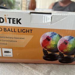 Disco Ball Light 3 color, sound activated