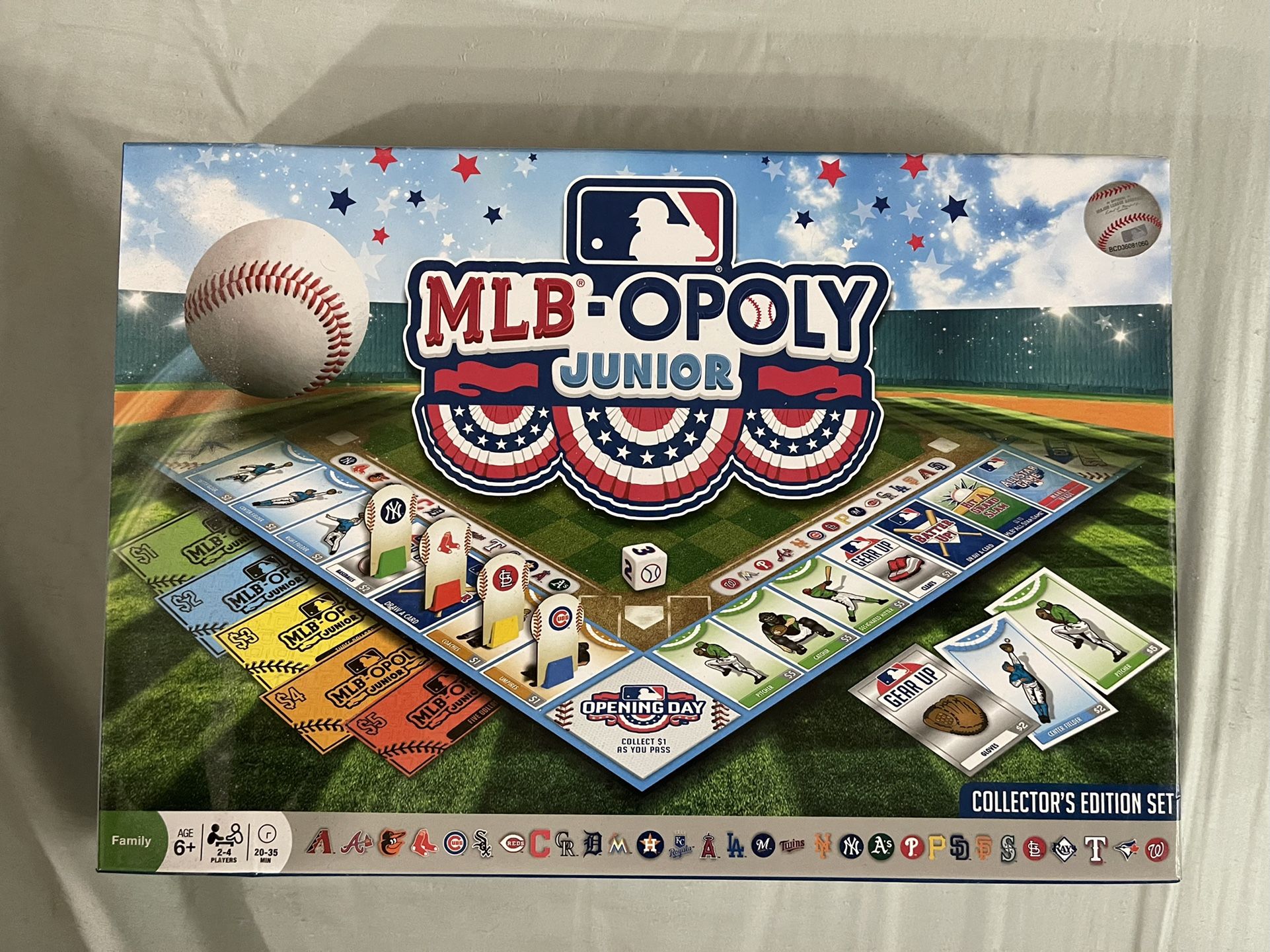 Mlb-Opoly Junior collector's edition set new in box Monopoly