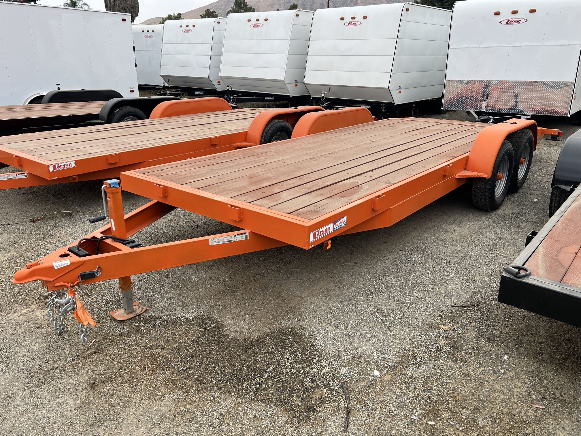 New Carson 7x20 Heavy Duty Equipment Trailer with Ramps 14k gvwr
