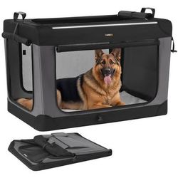 New xxl portable foldable fabric dog crate, black