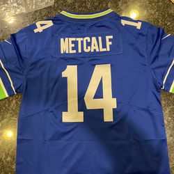 Seattle Seahawks #14 Metcalf & #16 Lockett Jerseys Adult Sizes Small Up To 3XL 
