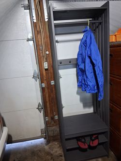 Entrance shoe/jacket  shelves