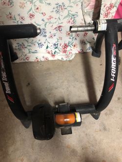 Indoor bike trainer. Travel Trac, I-Force