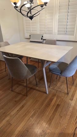 Table and 4 chairs