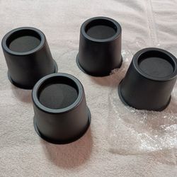 NIB Set Of 4 Black 4" Furniture Risers