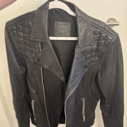 All Saints Biker Leather Jacket