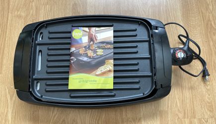 Like new: Food network reversible 20 Inch Ceramic Nonstick Electric Grill/Griddle with Adjustable Temperature.