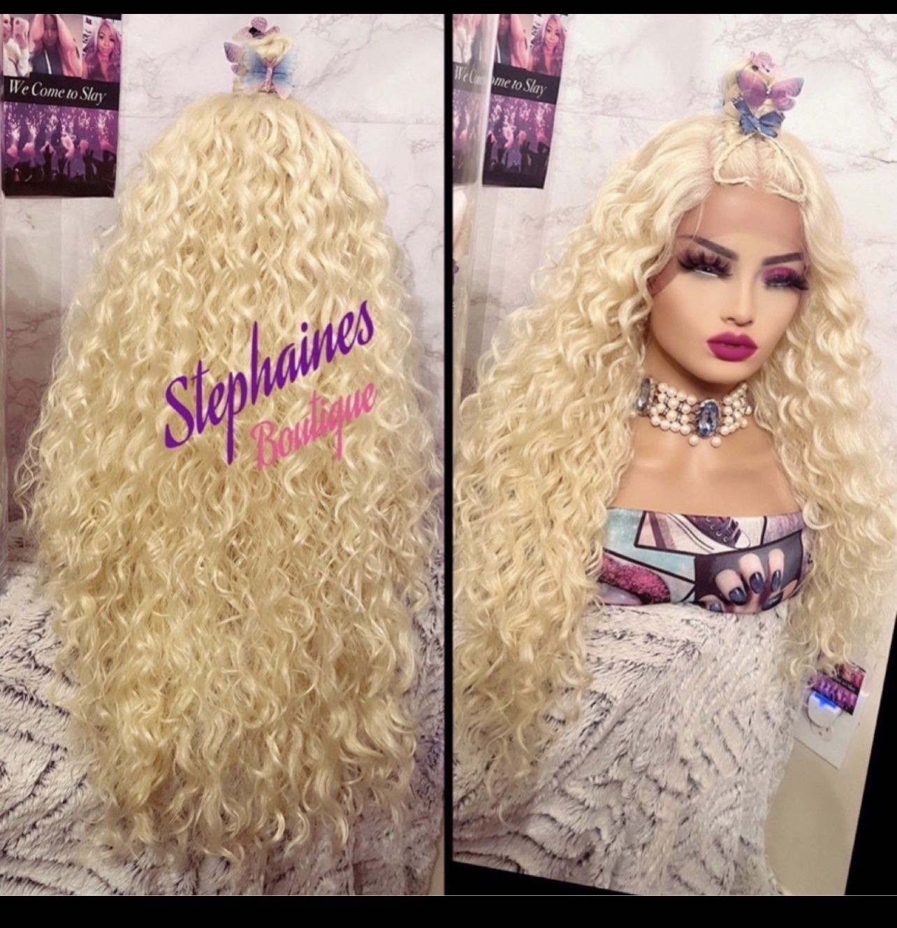Human Hair Blended Lace Front Wig