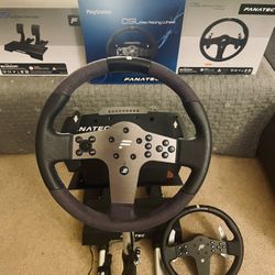 Fanatec CSL Elite Racing wheel bundle with Wheel Stand Pro for Playstation Xbox PC