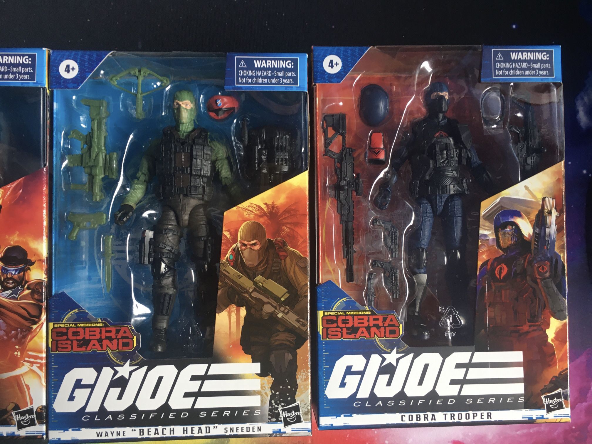 G.I. Joe Classified Series Cobra, Firefly, Road Block, And Beach Head! 
