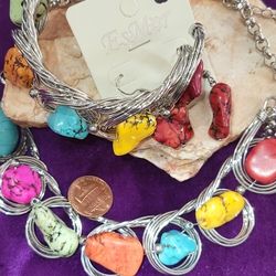 Esmar Necklace, Earrings, Bracelet Set