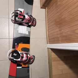 Burton Clash Snowboard With Cartel Bindings And DC Boots