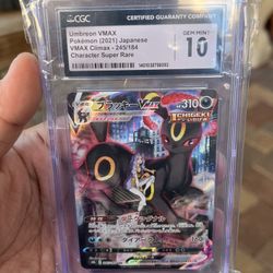 Pokémon TCG Umbreon VMAX 245/184 CGC Gem Mint 10 Japanese holo rare illustrated 