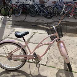 Pink Flowers Girls Beach Cruiser  Pretty Bike 