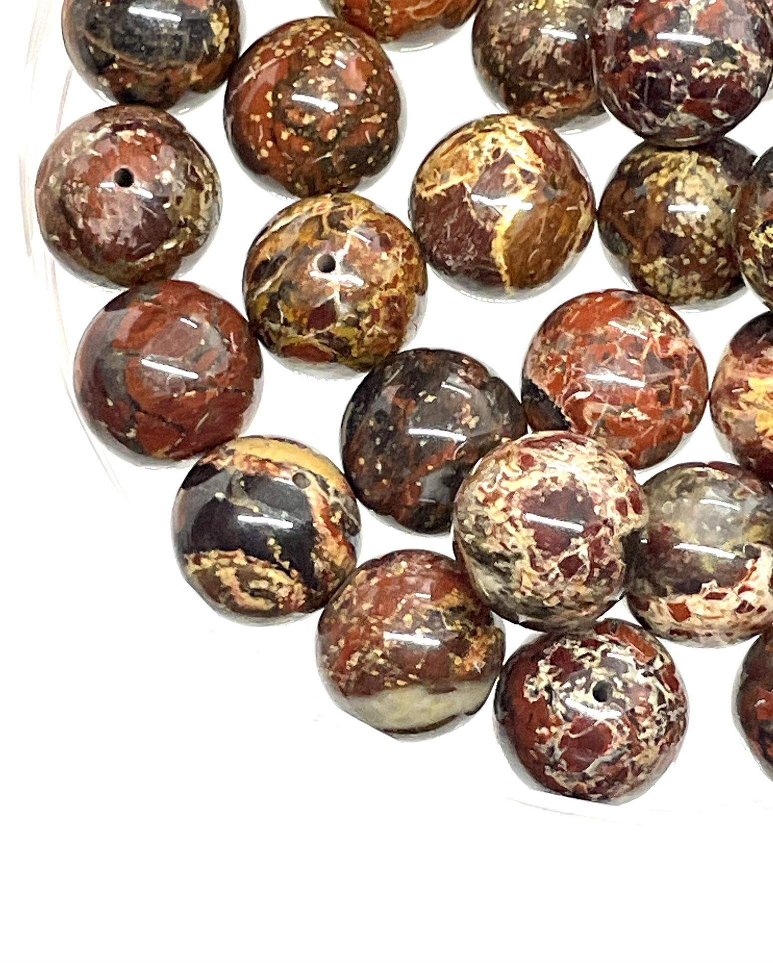 Lot Of 44 12mm Jasper Beads