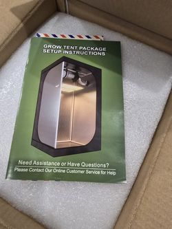 Indoor Grow Tent Kit W/ LED Light, Fan, & Filter