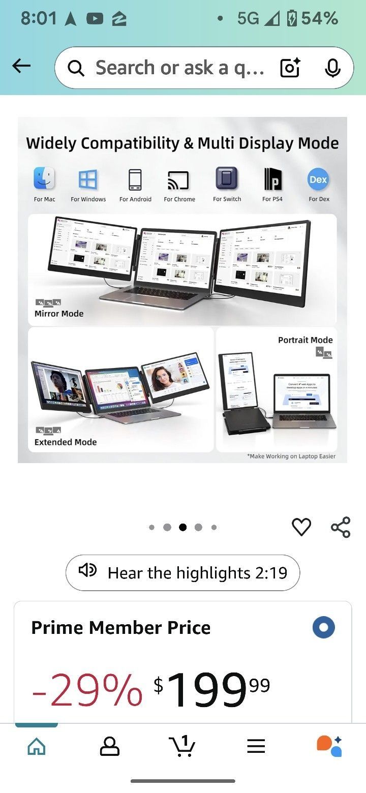14 Inch Triple Screen Laptop Extension 150$ O.B.O
