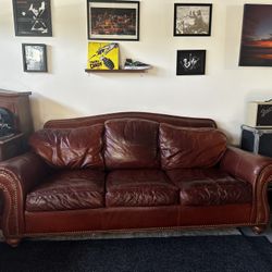 Genuine Leather Sofa Couch 