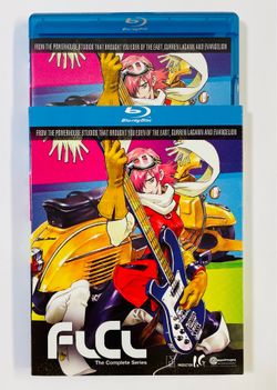 FLCL: The Complete Series Anime Blu-ray with Slip Cover and Postcard