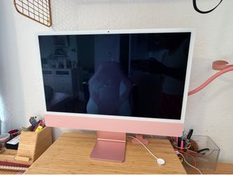 Apple iMac 24” M1 (2021) – Pink/Red – Excellent Condition 🍎✨