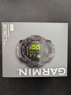 Brand New Garmin Instinct 3 (50mm AMOLED) - Black/Charcoal