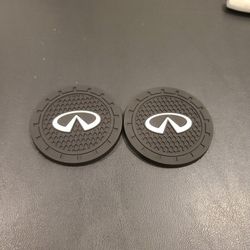 pair of cup holder inserts For Infiniti