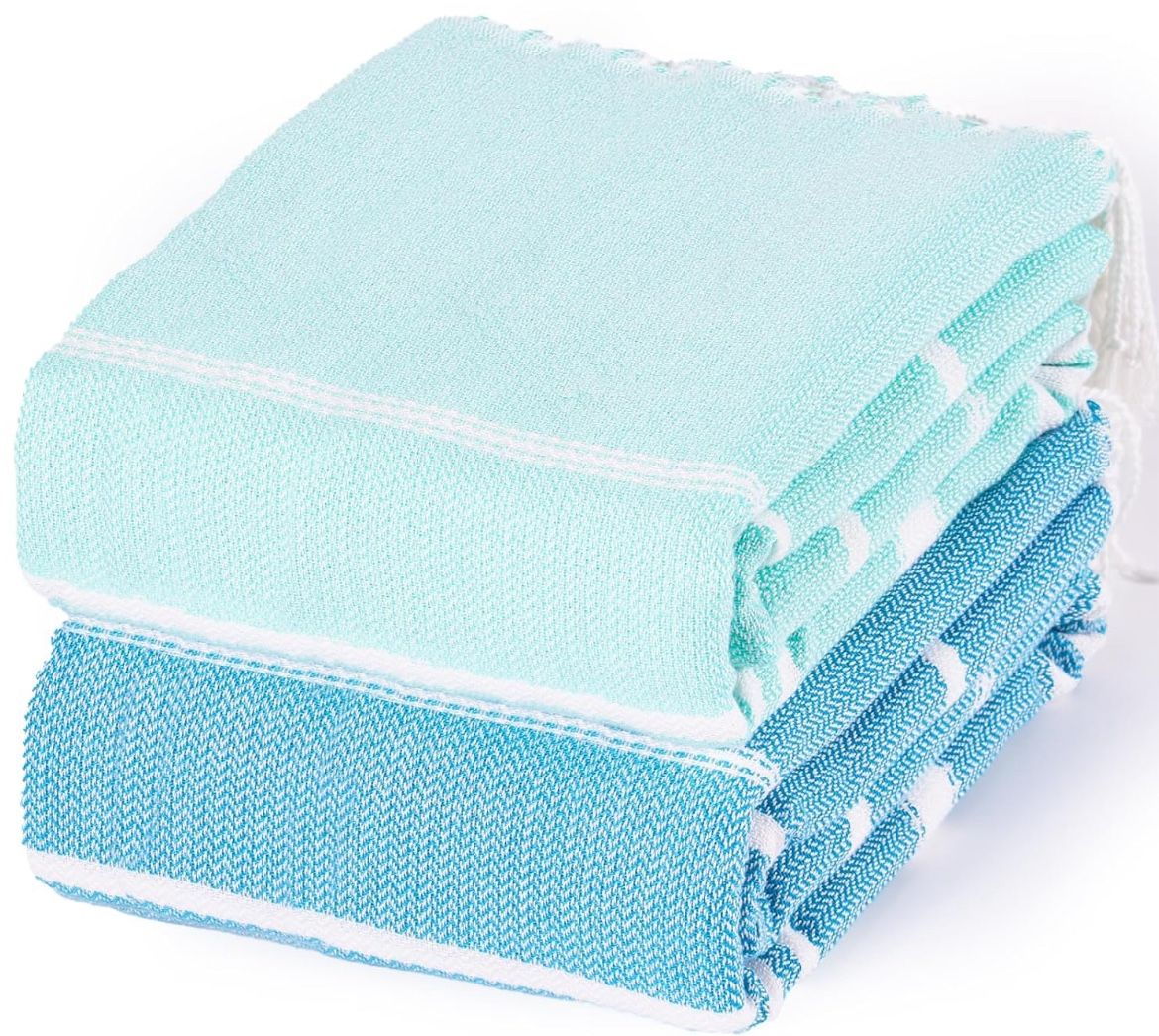 Thin Turkish Beach Towel Lightweight Quick Dry Absorbent Cotton Bathroom Bath Pool Swim Towels Extra Large Oversized Sand Free Beach Accessories Essen