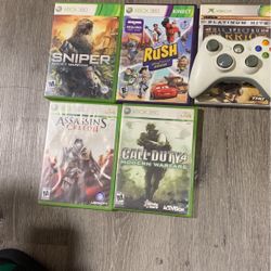 Xbox 360 Games And One Control 