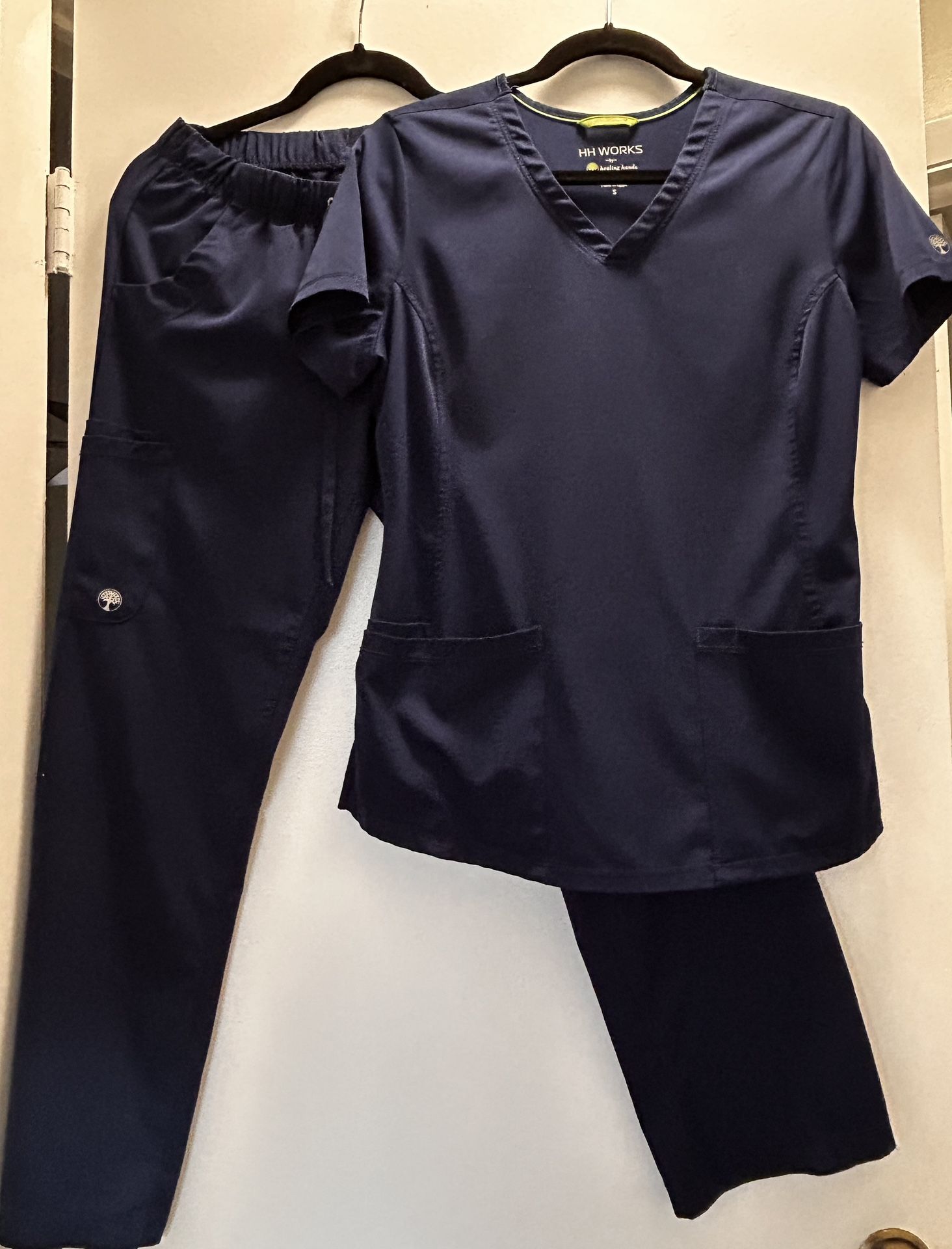 HH Works Navy Blue Scrub Top & Pants