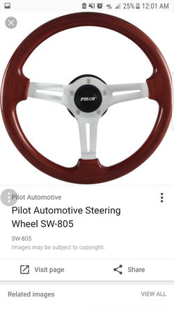 Pillot woodgran steeringwheel
