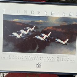 Framed Thunderbirds Smithsonian Air & Space Museum Poster