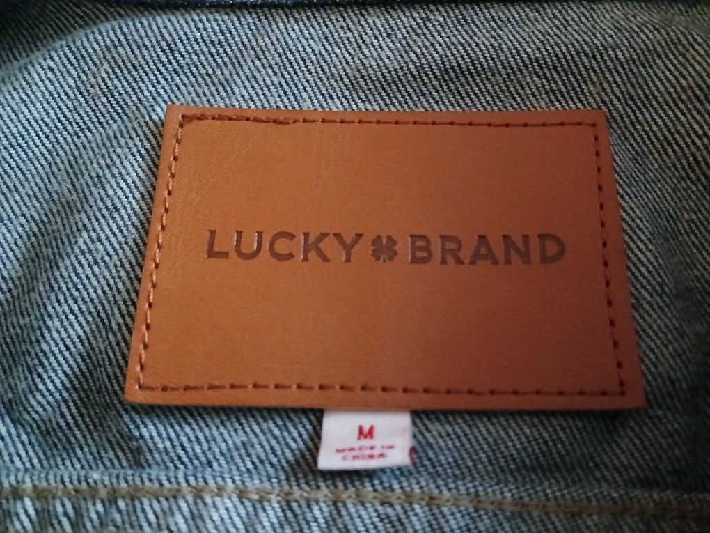 Women's Denim Jacket New From Macy's Size Medium