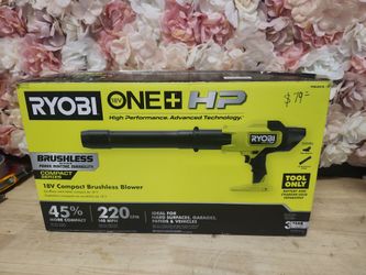 RYOBI
ONE+ HP 18V Brushless Cordless 220 CFM 140 MPH Compact Leaf Blower (Tool-Only)