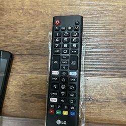 Lg Remote Control, New. Missing Back Cover. 