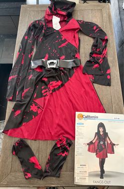 Kids’ Vampire Halloween Costume, Size 12–14 — $15
