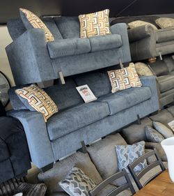 Blue Sofa And Loveseat  On Sale 🔥