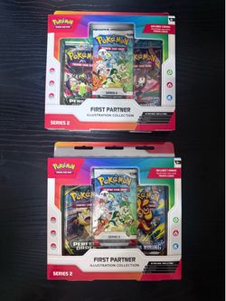 2x Pokémon TCG First Partner Illustration Collection Series 2 – Sealed