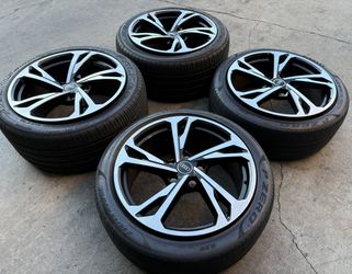 20” Audi Etron GT OEM Factory Black Machine Wheels Tires 