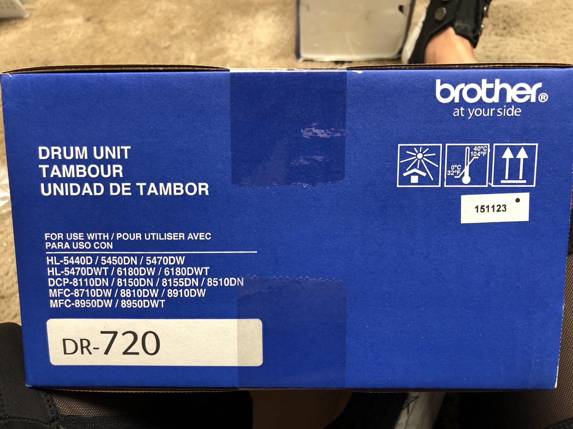 Brother Printer Black Toner DR-720