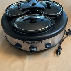 Chefman Triple Slower Cooker 
