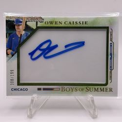 2025 Boys Of Summer Owen Caissie Autograph /199