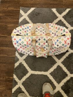 Louis V Bag White On White