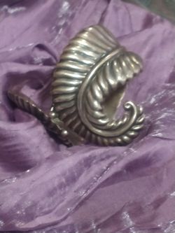 Antique Silver Hinged Bracelet