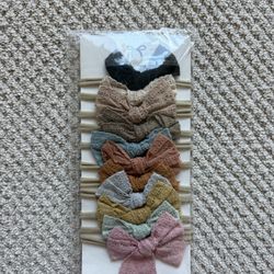 Baby Girl Headbands With Bows - New 