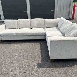 Fabric Convertible Sleeper Sectional 