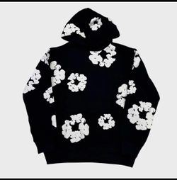 Denim Tears Cotton Wreath Hoodie Black